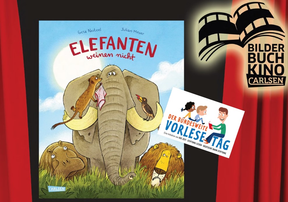 Zum Bundesweiten Vorlesetag: Bilderbuchkino "Elfanten weinen nicht" 