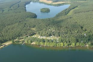 Luftaufnahme vom Campingplatz