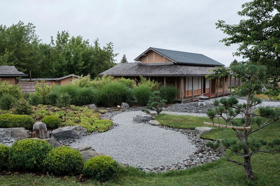 Das Wohn- und Teehaus im Japangarten